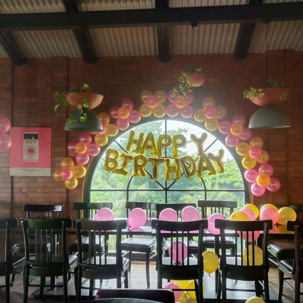 Birthday balloon decoration